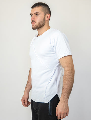 Bash V-Neck White T-Shirt